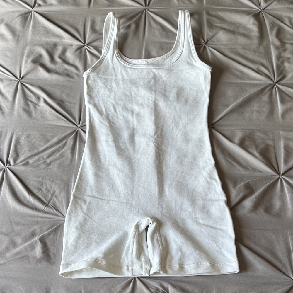 Aritzia Golden White Sleeveless romper
